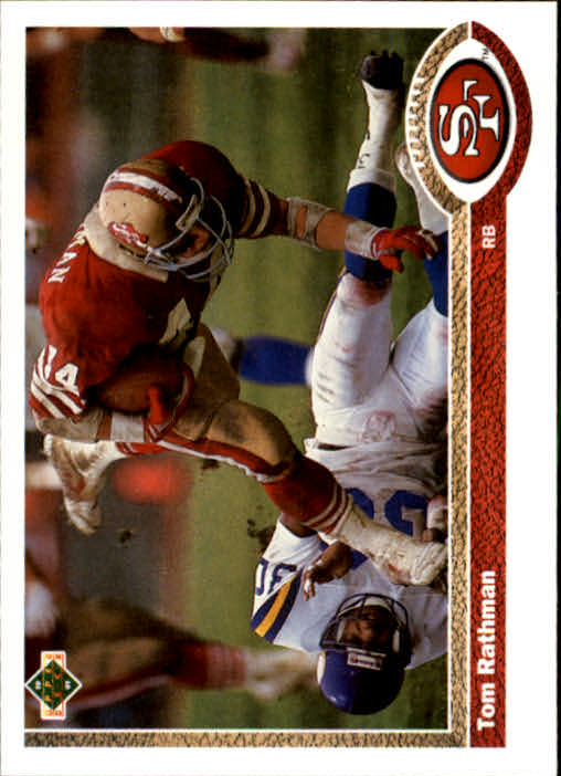 1991 Upper Deck Football "Main Set" Cards #1 to #250 Rookies and Veterans - Picture 204 of 495