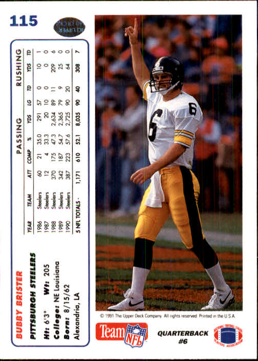 1991 Upper Deck Football "Main Set" Cards #1 to #250 Rookies and Veterans - Picture 229 of 495