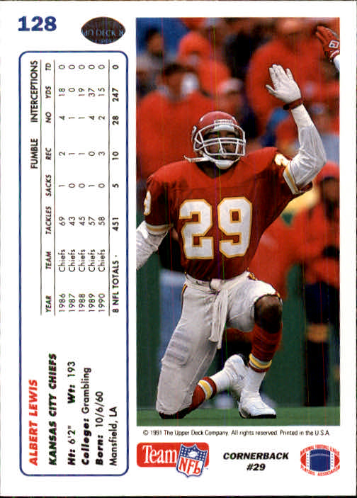 1991 Upper Deck Football "Main Set" Cards #1 to #250 Rookies and Veterans - Picture 255 of 495