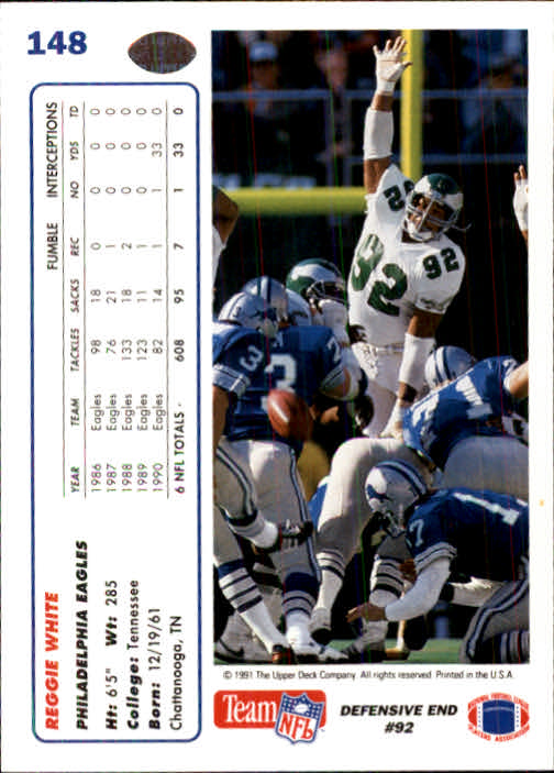 1991 Upper Deck Football "Main Set" Cards #1 to #250 Rookies and Veterans - Picture 295 of 495