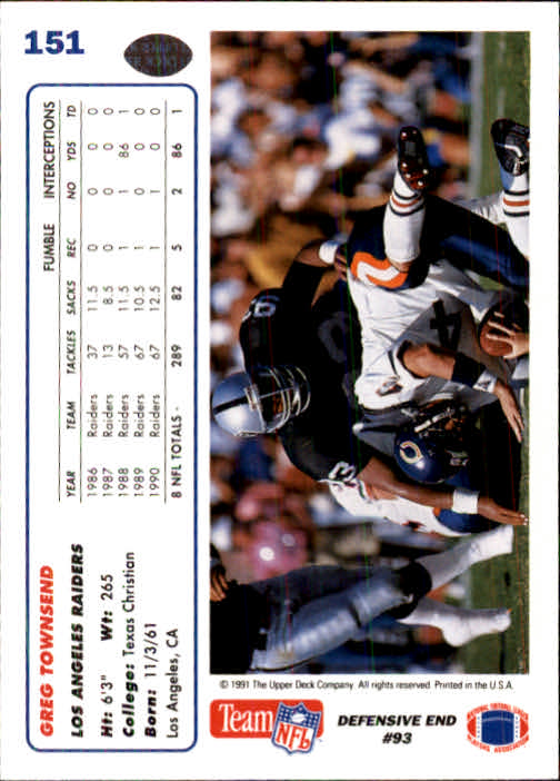 1991 Upper Deck Football "Main Set" Cards #1 to #250 Rookies and Veterans - Picture 301 of 495