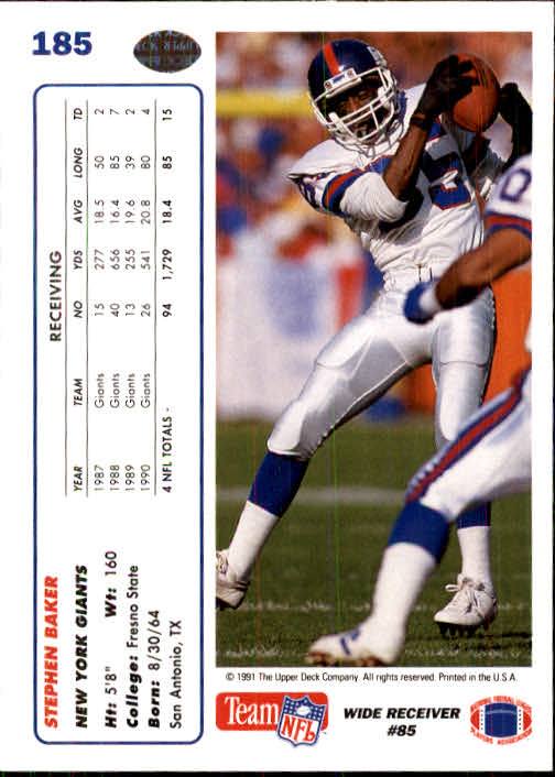 1991 Upper Deck Football "Main Set" Cards #1 to #250 Rookies and Veterans - Picture 367 of 495