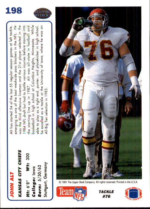 1991 Upper Deck Football "Main Set" Cards #1 to #250 Rookies and Veterans - Picture 393 of 495