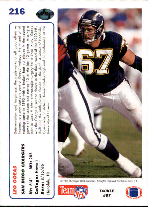 1991 Upper Deck Football "Main Set" Cards #1 to #250 Rookies and Veterans - Picture 429 of 495