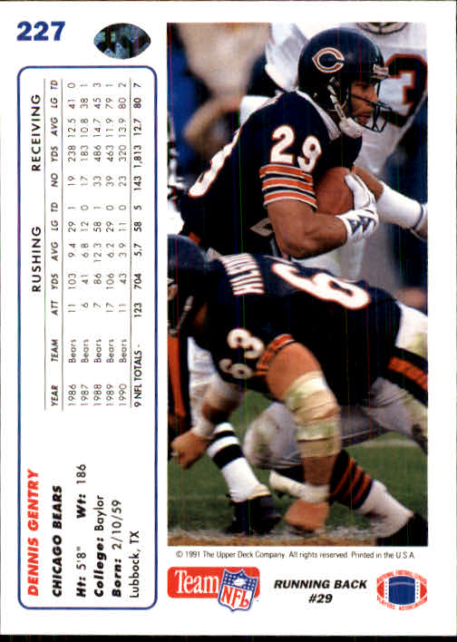 1991 Upper Deck Football "Main Set" Cards #1 to #250 Rookies and Veterans - Picture 451 of 495