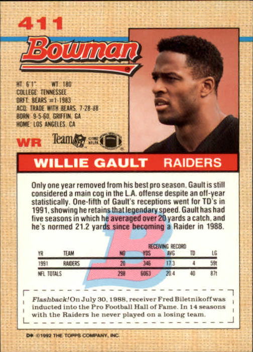 1992 Bowman Football "Main Set" Cards #401 to #573 Rookies and Veterans - Picture 19 of 311