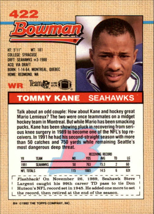 1992 Bowman Football "Main Set" Cards #401 to #573 Rookies and Veterans - Picture 41 of 311