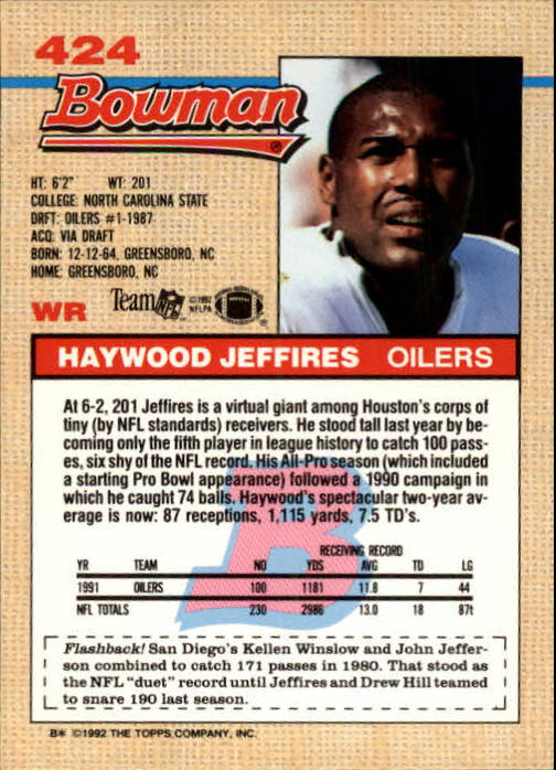 1992 Bowman Football "Main Set" Cards #401 to #573 Rookies and Veterans - Picture 45 of 311