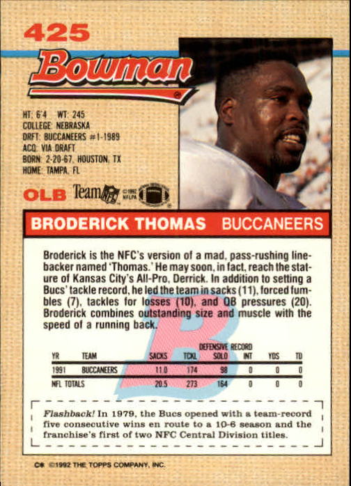 1992 Bowman Football "Main Set" Cards #401 to #573 Rookies and Veterans - Picture 47 of 311