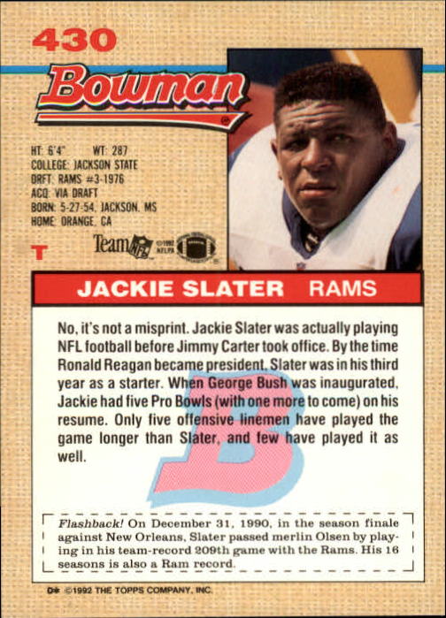 1992 Bowman Football "Main Set" Cards #401 to #573 Rookies and Veterans - Picture 57 of 311