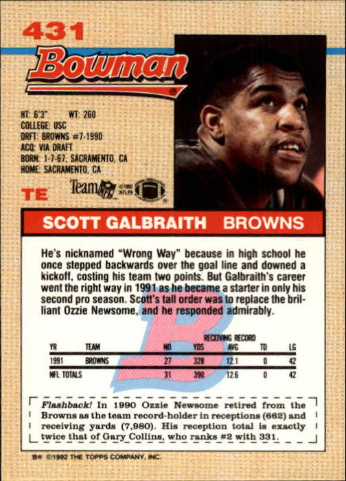 1992 Bowman Football "Main Set" Cards #401 to #573 Rookies and Veterans - Picture 59 of 311