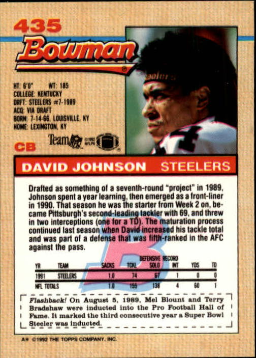 1992 Bowman Football "Main Set" Cards #401 to #573 Rookies and Veterans - Picture 69 of 311
