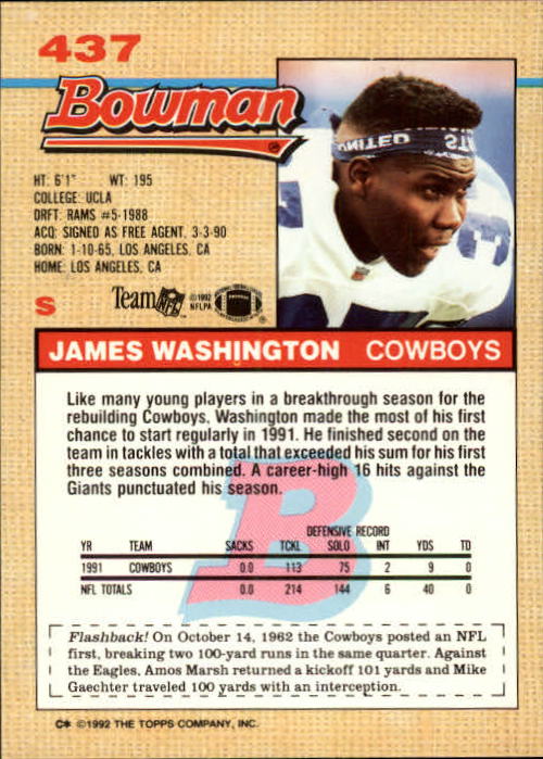 1992 Bowman Football "Main Set" Cards #401 to #573 Rookies and Veterans - Picture 73 of 311