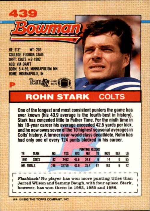 1992 Bowman Football "Main Set" Cards #401 to #573 Rookies and Veterans - Picture 77 of 311