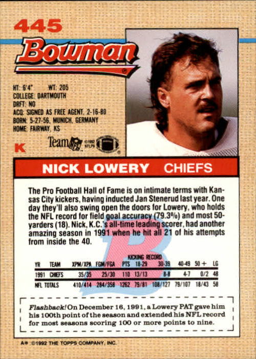 1992 Bowman Football "Main Set" Cards #401 to #573 Rookies and Veterans - Picture 87 of 311