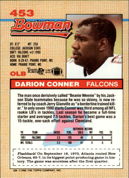 1992 Bowman Football "Main Set" Cards #401 to #573 Rookies and Veterans - Picture 101 of 311