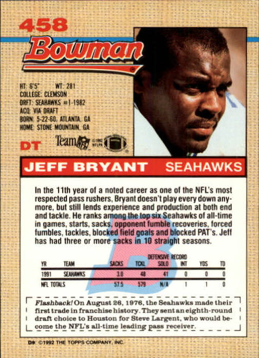 1992 Bowman Football "Main Set" Cards #401 to #573 Rookies and Veterans - Picture 107 of 311