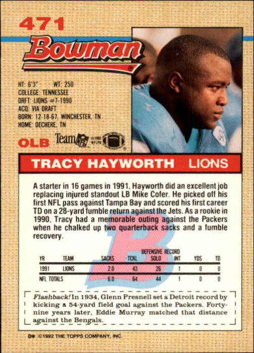 1992 Bowman Football "Main Set" Cards #401 to #573 Rookies and Veterans - Picture 131 of 311