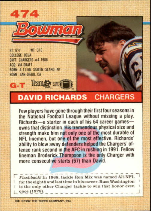 1992 Bowman Football "Main Set" Cards #401 to #573 Rookies and Veterans - Picture 135 of 311