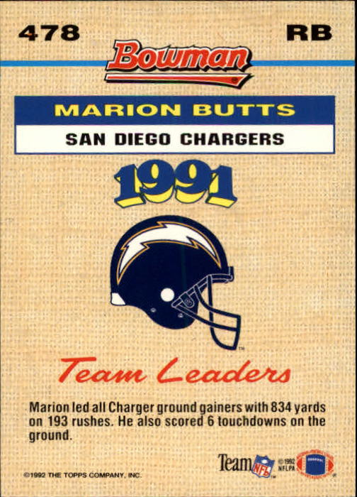 1992 Bowman Football "Main Set" Cards #401 to #573 Rookies and Veterans - Picture 141 of 311
