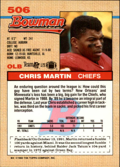 1992 Bowman Football "Main Set" Cards #401 to #573 Rookies and Veterans - Picture 189 of 311