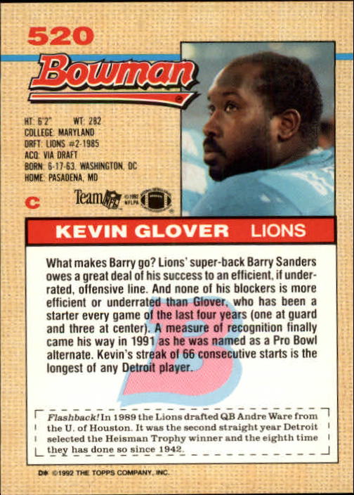 1992 Bowman Football "Main Set" Cards #401 to #573 Rookies and Veterans - Picture 215 of 311