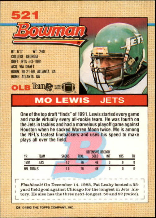 1992 Bowman Football "Main Set" Cards #401 to #573 Rookies and Veterans - Picture 217 of 311