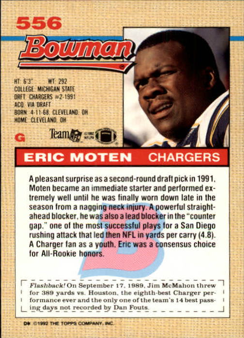 1992 Bowman Football "Main Set" Cards #401 to #573 Rookies and Veterans - Picture 277 of 311