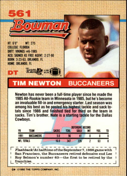 1992 Bowman Football "Main Set" Cards #401 to #573 Rookies and Veterans - Picture 287 of 311