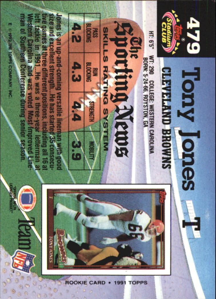 1992 Stadium Club Football "Main Set" Cards #401 to #635 Rookies and Veterans - Picture 157 of 399