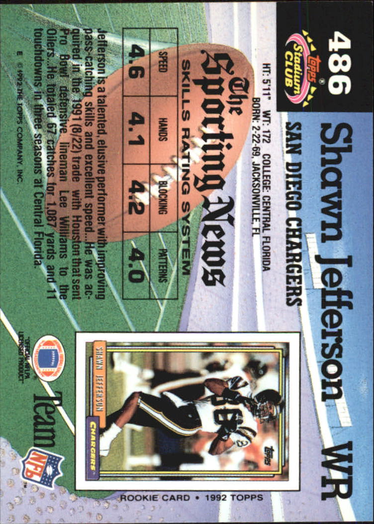 1992 Stadium Club Football "Main Set" Cards #401 to #635 Rookies and Veterans - Picture 171 of 399