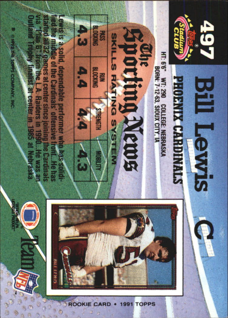 1992 Stadium Club Football "Main Set" Cards #401 to #635 Rookies and Veterans - Picture 193 of 399