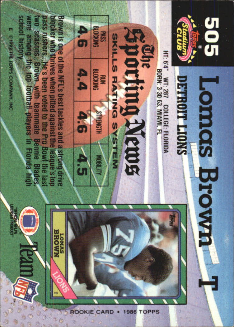 1992 Stadium Club Football "Main Set" Cards #401 to #635 Rookies and Veterans - Picture 207 of 399