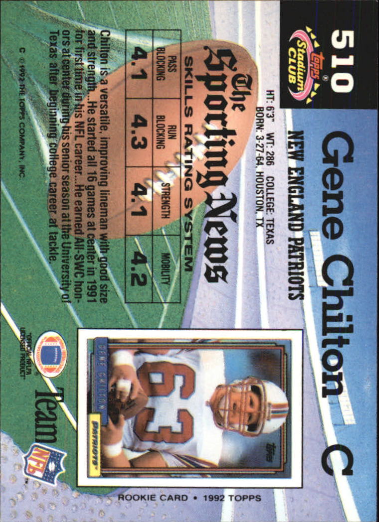 1992 Stadium Club Football "Main Set" Cards #401 to #635 Rookies and Veterans - Picture 217 of 399