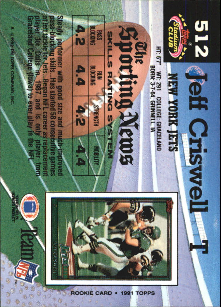 1992 Stadium Club Football "Main Set" Cards #401 to #635 Rookies and Veterans - Picture 221 of 399