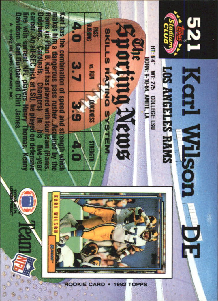 1992 Stadium Club Football "Main Set" Cards #401 to #635 Rookies and Veterans - Picture 239 of 399