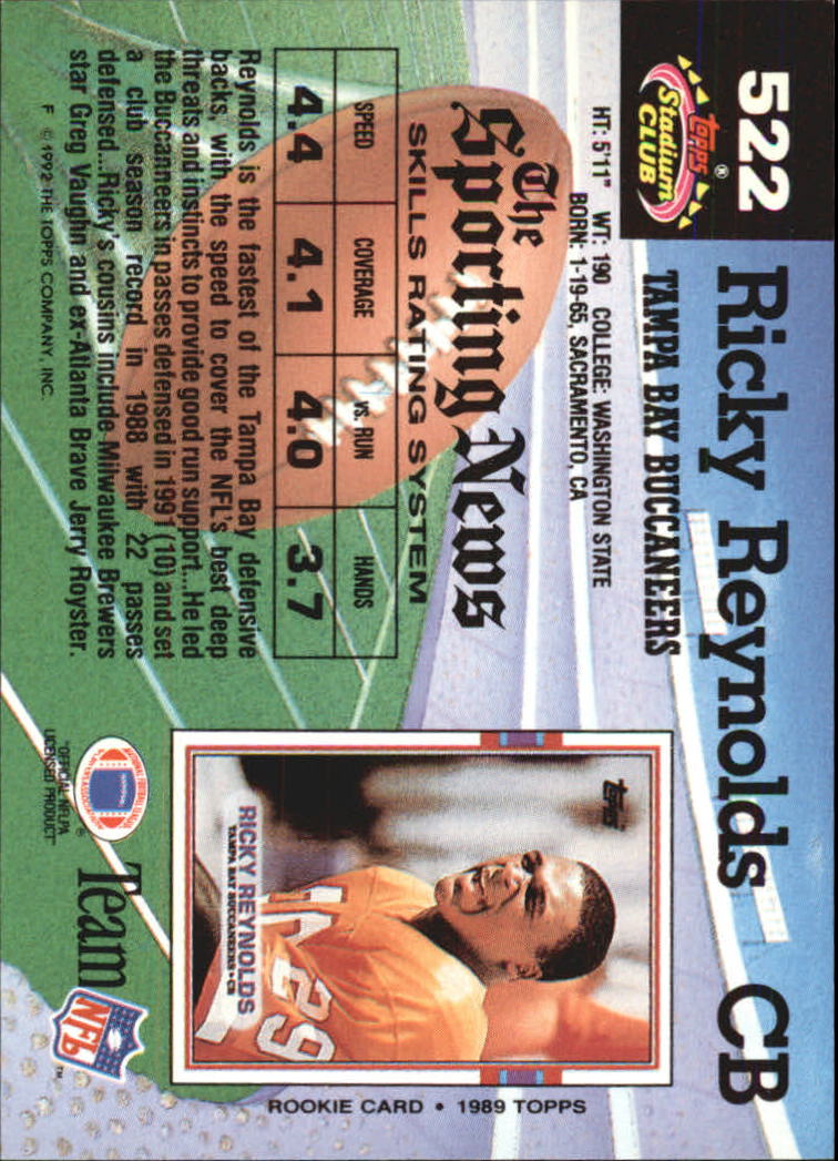 1992 Stadium Club Football "Main Set" Cards #401 to #635 Rookies and Veterans - Picture 241 of 399