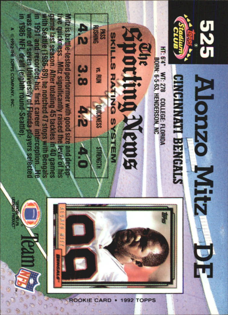 1992 Stadium Club Football "Main Set" Cards #401 to #635 Rookies and Veterans - Picture 247 of 399