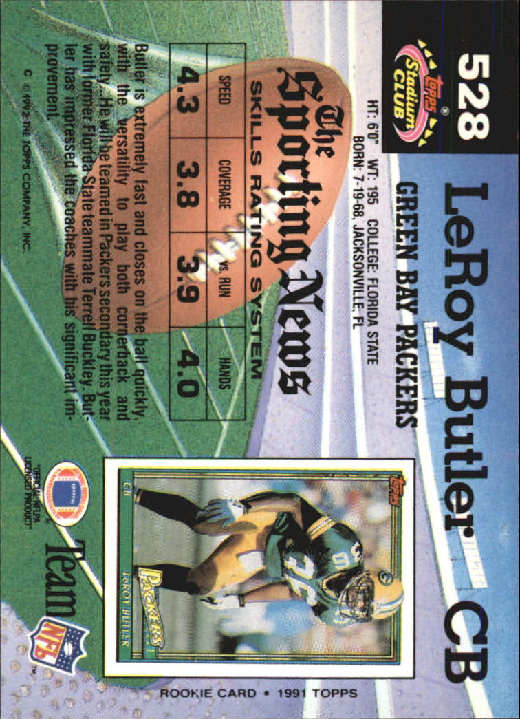 1992 Stadium Club Football "Main Set" Cards #401 to #635 Rookies and Veterans - Picture 253 of 399