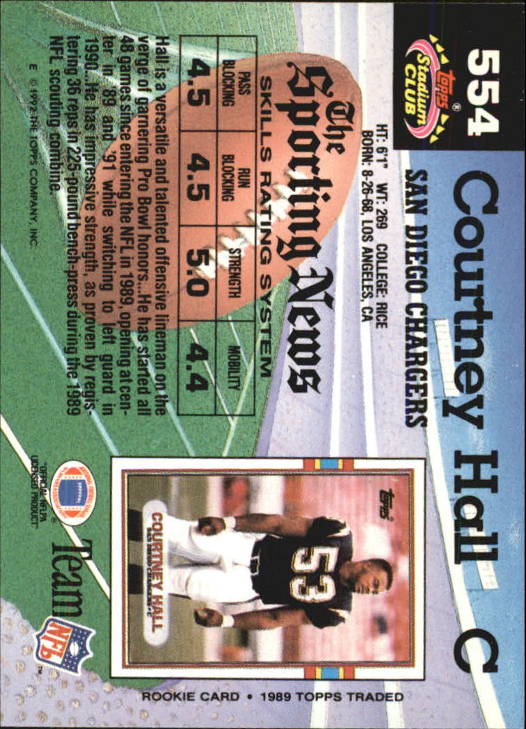 1992 Stadium Club Football "Main Set" Cards #401 to #635 Rookies and Veterans - Picture 305 of 399