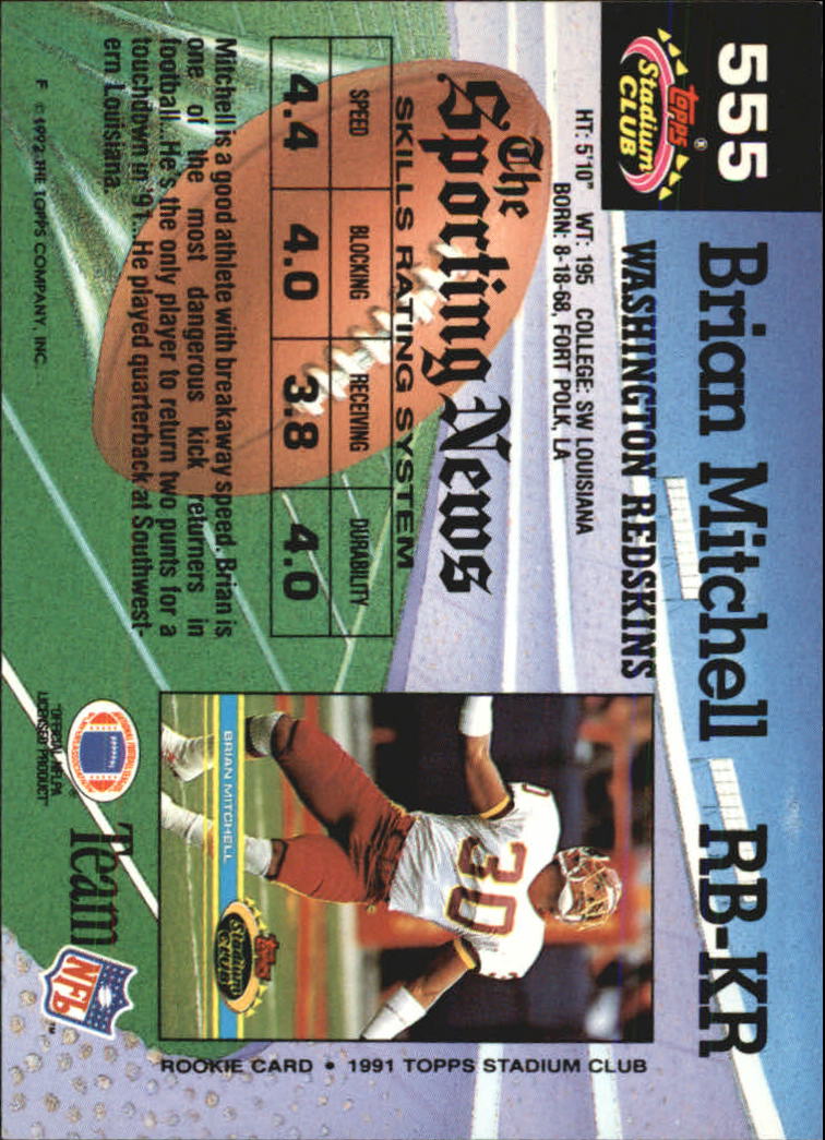 1992 Stadium Club Football "Main Set" Cards #401 to #635 Rookies and Veterans - Picture 307 of 399
