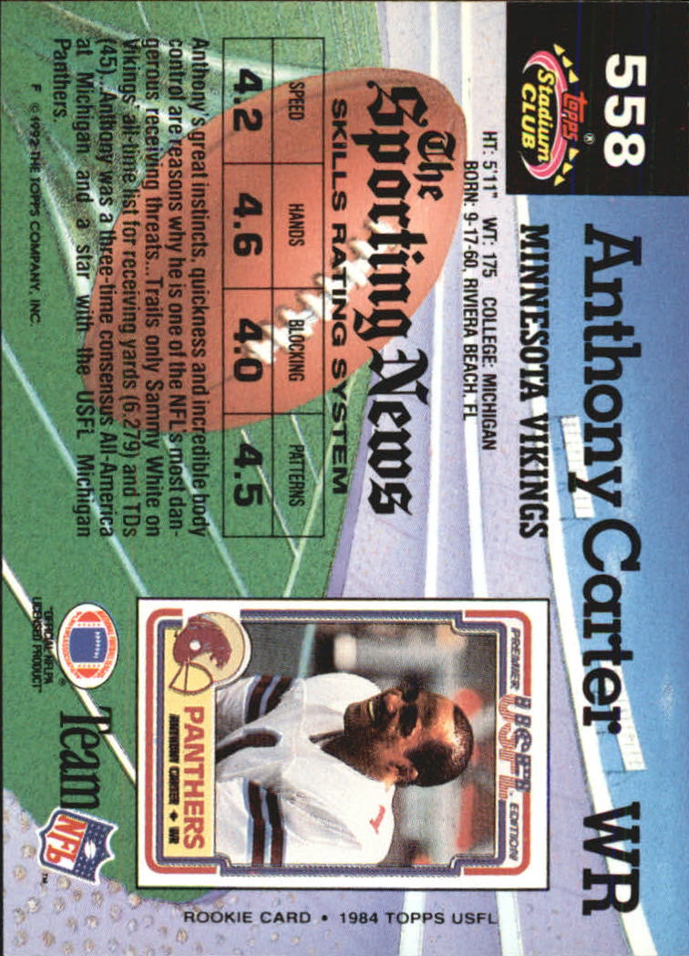 1992 Stadium Club Football "Main Set" Cards #401 to #635 Rookies and Veterans - Picture 313 of 399