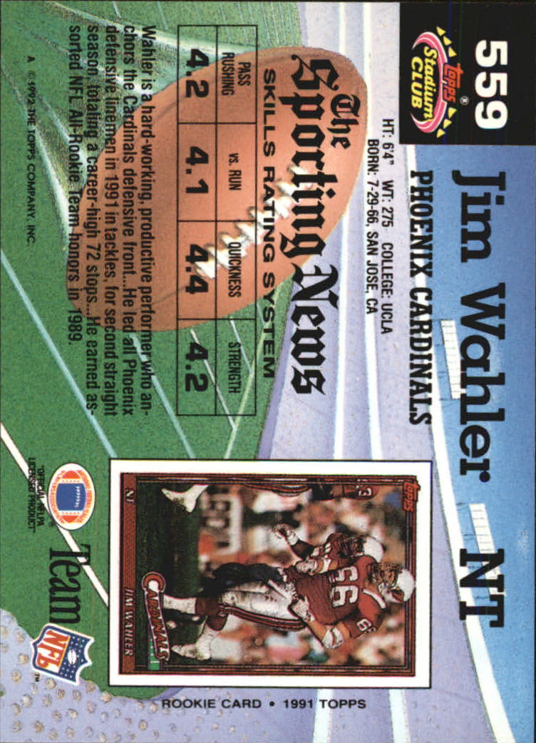 1992 Stadium Club Football "Main Set" Cards #401 to #635 Rookies and Veterans - Picture 315 of 399