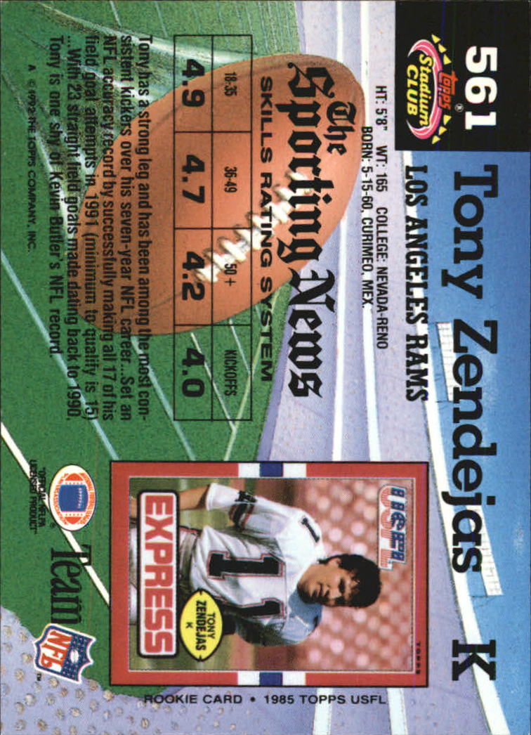 1992 Stadium Club Football "Main Set" Cards #401 to #635 Rookies and Veterans - Picture 319 of 399