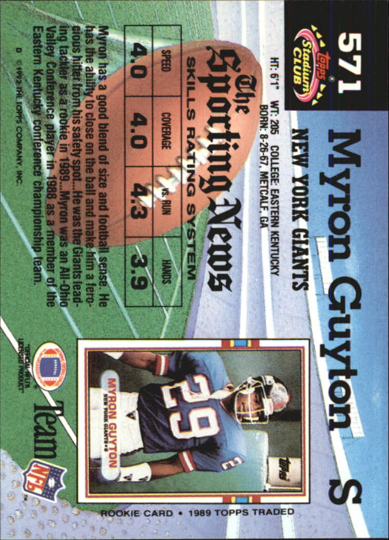 1992 Stadium Club Football "Main Set" Cards #401 to #635 Rookies and Veterans - Picture 339 of 399