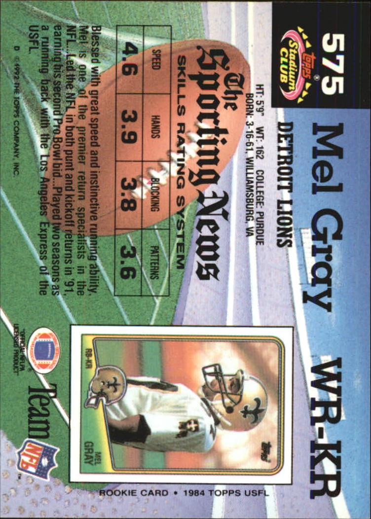 1992 Stadium Club Football "Main Set" Cards #401 to #635 Rookies and Veterans - Picture 347 of 399