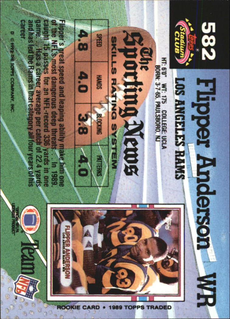 1992 Stadium Club Football "Main Set" Cards #401 to #635 Rookies and Veterans - Picture 361 of 399