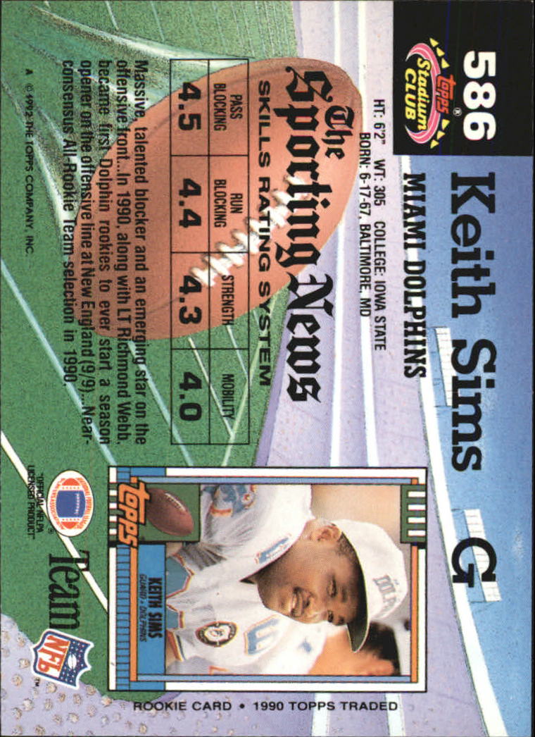 1992 Stadium Club Football "Main Set" Cards #401 to #635 Rookies and Veterans - Picture 369 of 399