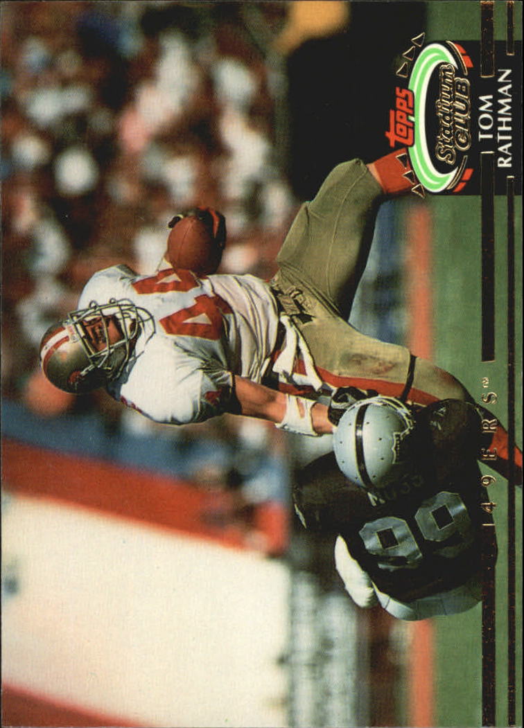 1992 Stadium Club Football "Main Set" Cards #401 to #635 Rookies and Veterans - Picture 382 of 399