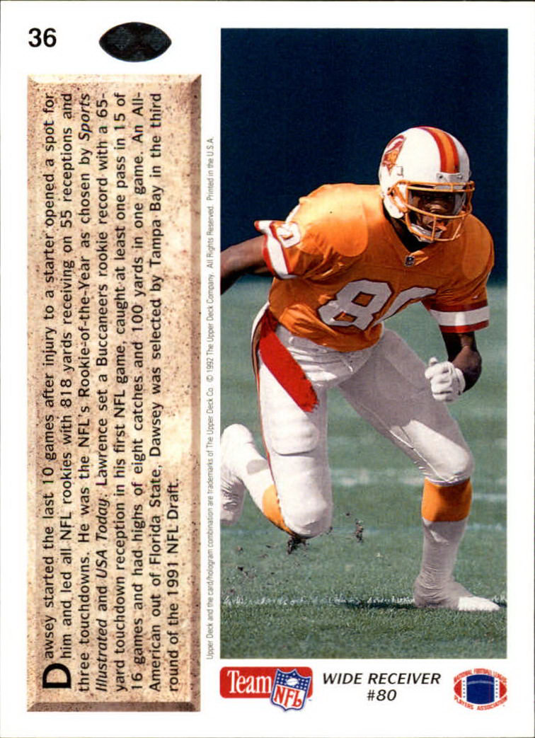 A2086- 1992 Upper Deck Football #s 1-250 +Rookies -You Pick- 15+ FREE US SHIP